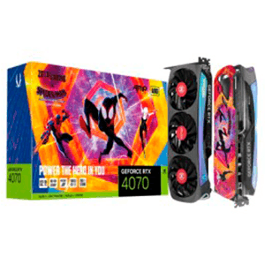 Zotac GeForce RTX 4070 AMP AIRO 12GB GDDR6X  Spiderman Edition - Tarjeta Grafica Gaming