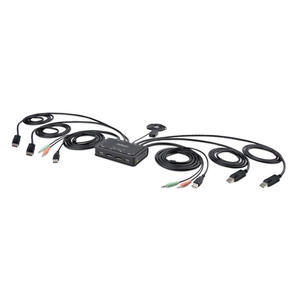 StarTech.com C2-DD46-UA2-CBL-KVM interruptor KVM Negro