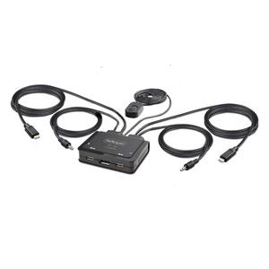 StarTech.com C2-D46-UC2-CBL-KVM interruptor KVM Negro
