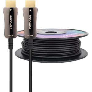 Nanocable Cable HDMI V2.1 AOC 8K@60Hz 4K@120Hz 48Gbps A/M-A/M, Negro, 30 m