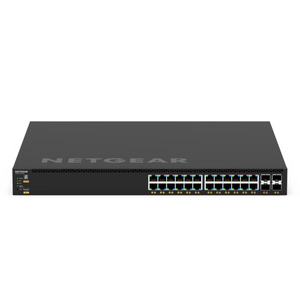 NETGEAR GSM4328-100AJS Gestionado L3 Gigabit Ethernet (10/100/1000) Energía sobre Ethernet (PoE) 1U Negro