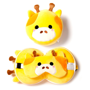 Almohada viaje antifaz Jirafa Resteazzz