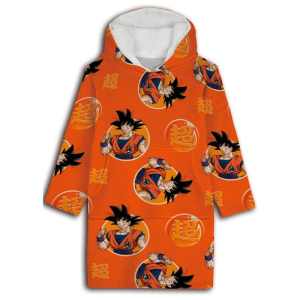 Bata sudadera oversize Dragon Ball coral adulto Bata sudadera oversize Dragon Ball coral adulto