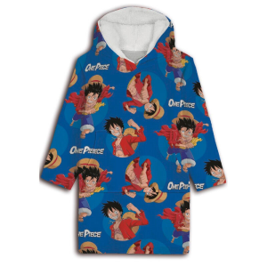 Bata sudadera oversize One Piece coral adulto