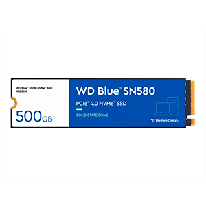 Western Digital Blue SN580 M.2 500GB PCI Express 4.0 TLC NVMe - Disco Duro