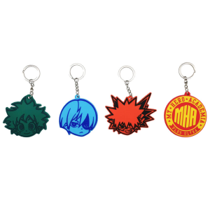 Set 4 llaveros My Hero Academia