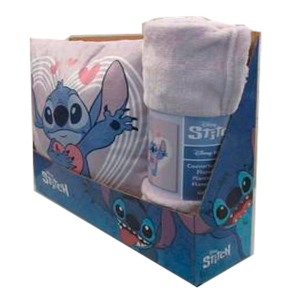 Set manta coralina cojin Stitch Disney
