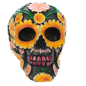 Figura Calavera Dia de los Muertos Margaritas 11cm