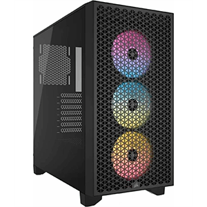 Corsair 3000D RGB Airflow MID-Tower Negro - Caja Ordenador