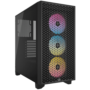 Corsair 3000D Airflow MID-Tower Cristal Templado Negro - Caja Ordenador