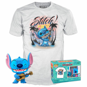 Set figura POP Tee Disney Stitch Ukelele Exclusive