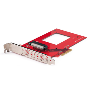 StarTech.com Tarjeta Adaptador U.3 a PCIe - Adaptador PCIe 4.0 x4 para SSDs U.3 NVMe de 2,5" - Tarjeta de Expansión PCI Express