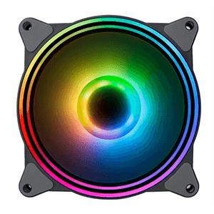 Hiditec ARGB-N-18 120mm Negro - Ventilador Caja