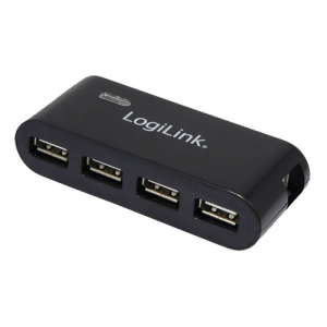 LogiLink UA0085 4 Puertos USB 2.0 - 480Mbit/s Negro - Hub USB LogiLink UA0085 4 Puertos USB 2.0 - 480Mbit/s Negro - Hub USB