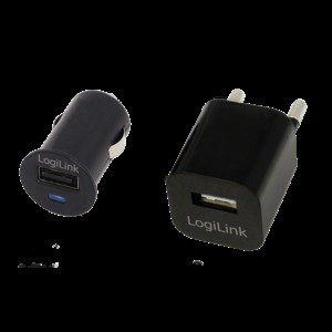 LogiLink PA0076 adaptador e inversor de corriente Auto/Interior Negro