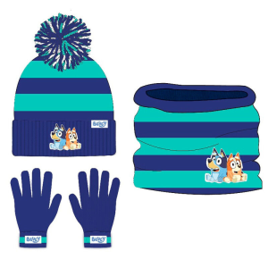 Conjunto gorro guantes braga cuello Bluey Conjunto gorro guantes braga cuello Bluey