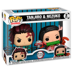 Blister 2 figuras POP Demon Slayer Kimetsu no Yaiba Tanjiro and Nezuko Exclusive