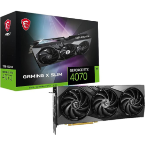 MSI GeForce RTX 4070 Gaming X Slim 12GB GDDR6X - Tarjeta Grafica Gaming