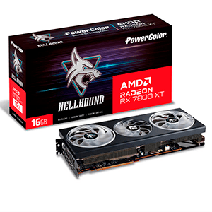 Powercolor Hellhound RX 7800XT 16GB GDDR6 - Tarjeta Grafica Gaming