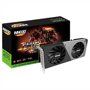 Inno3D Twin GeForce RTX 4070 X2 12GB GDDR6X - Tarjeta Grafica Gaming