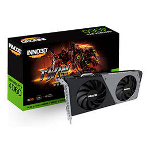 Inno3D Twin GeForce RTX 4060 X2 8GB GDDR6 - Tarjeta Grafica Gaming