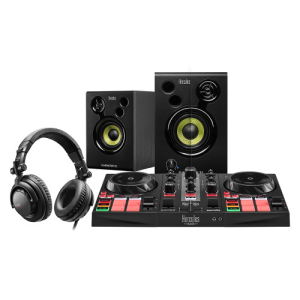 Hercules DJLearning Kit Mesa Mezclas + Altavoces + Auriculares - Pack