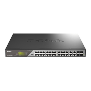 D-Link DSS-200G-28MPP switch Gestionado L2 Gigabit Ethernet (10/100/1000) Energía sobre Ethernet (PoE) 1U Gris