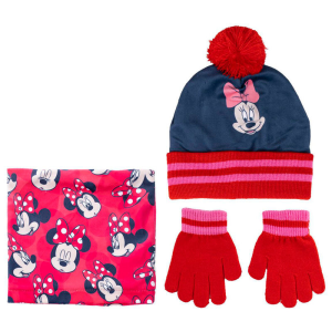 Conjunto gorro guantes braga cuello Minnie Disney Conjunto gorro guantes braga cuello Minnie Disney