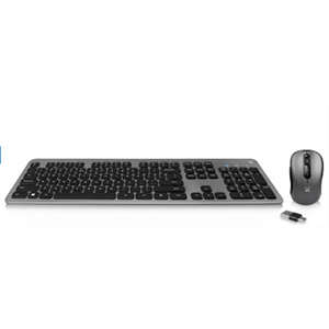 Ewent EW3272 teclado Ratón incluido RF inalámbrico QWERTY Español Negro