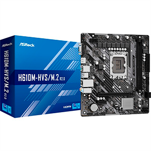 Asrock H610M-HVS/M.2 R2.0 Intel H610 LGA 1700 micro ATX