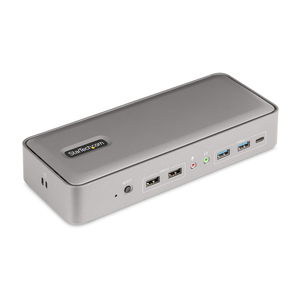 StarTech.com Docking Station KVM USB-C para Portátil - Replicador de Puertos USB Tipo C para 2 Monitores DisplayPort 4K 60Hz - H