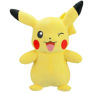 Peluche Pokémon Pikachu guiñando un ojo de 30 cm