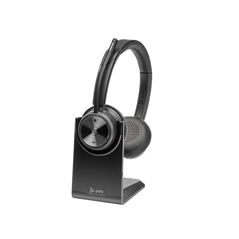 HP Poly Savi 7320 UC Auriculares Inalámbrico Diadema Oficina/Centro de llamadas USB Tipo C Base de carga Negro