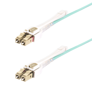 StarTech.com Cable de Fibra Óptica Multimodo LC a LC (UPC) OM4 de 4m - con Pestillos - 50/125µm - Redes de 100G - Resistente a l