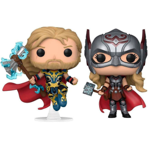 Blister 2 figuras POP Marvel Thor Love and Thunder Thor Mighty Thor Exclusive