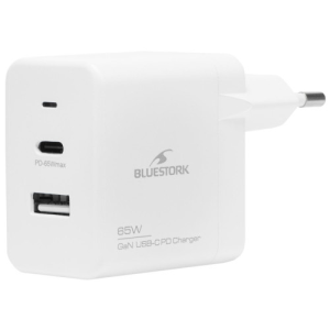 Bluestork Ultracompacto USB-C 65W GAN Blanco - Cargador