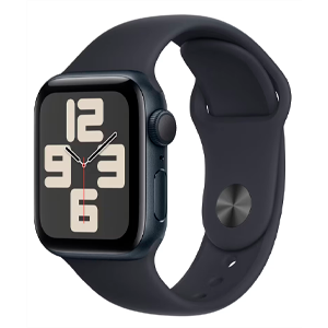 Apple Watch SE OLED 40 mm Digital 324 x 394 Pixeles Pantalla táctil Negro Wifi GPS (satélite)