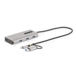 StarTech.com Adaptador Multipuertos USB-C - HDMI Doble (4K30Hz/1080p60Hz) - Hub Ladrón 3x USB-A - Mini Docking Station de Viajes