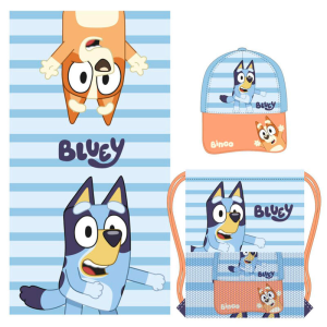 Set toalla saco gorra Bluey