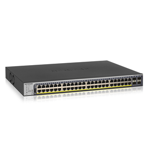 NETGEAR GS752TP-300EUS switch Gestionado L2/L3/L4 Gigabit Ethernet (10/100/1000) Energía sobre Ethernet (PoE) 1U Negro