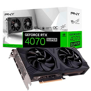 PNY GeForce RTX™ 4070 SUPER 12GB OC DF NVIDIA GeForce RTX 4070 SUPER GDDR6X PNY GeForce RTX™ 4070 SUPER 12GB OC DF NVIDIA GeForce RTX 4070 SUPER GDDR6X