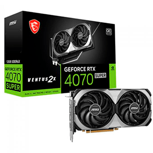 MSI Ventus GeForce RTX 4070 Super 12GB GDDR6 - Tarjeta Grafica Gaming