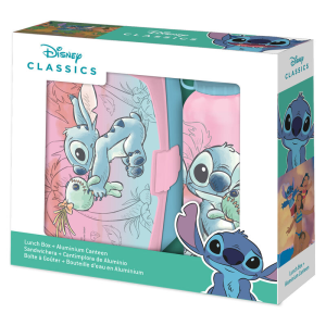 Sandwichera cantimplora aluminio Stitch Disney 500ml