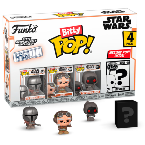 Blister 4 figuras Bitty POP Star Wars Mandalorian Mandalorian