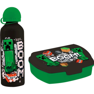 Sandwichera cantimplora aluminio Minecraft 500ml