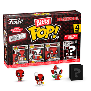 Blister 4 figuras Bitty POP Marvel Deadpool Master