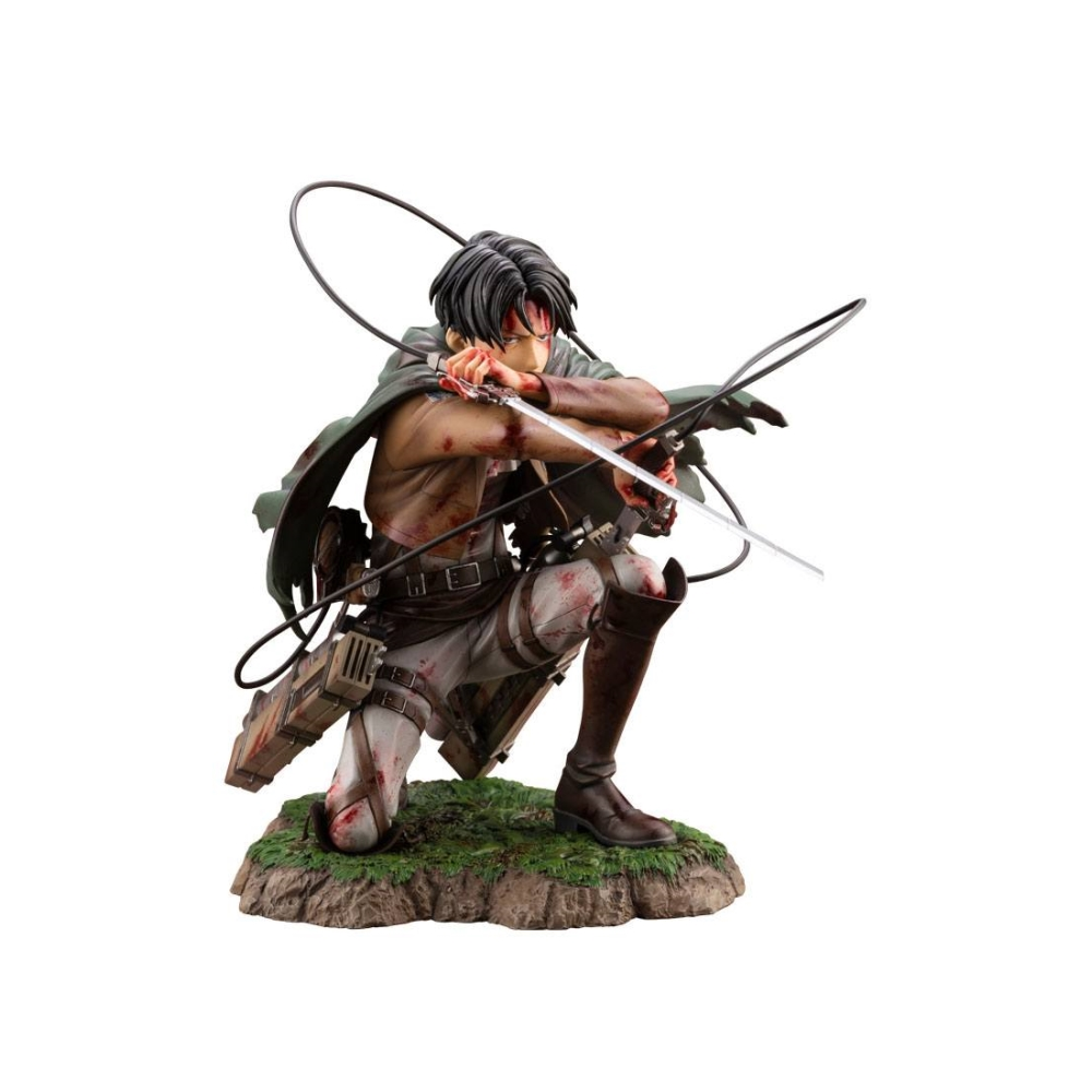 ESTATUA CAPITaN LEVI ARRODILLADO 17CM