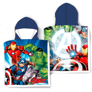 Poncho toalla Vengadores Avengers Marvel microfibra
