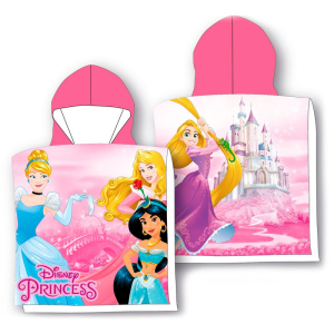 Poncho toalla Princesas Disney microfibra