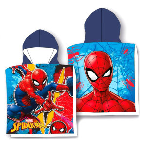 Poncho toalla Spiderman Marvel microfibra